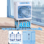 GENERIC Refroidisseur D'air Portable Avec Réservoir De 40L, Télécommande à écran Tactile, 3 Vitesses, 120 Swing, Fonctionnement Silencieux Pour L'utilisation Intérieure De Bureau à Domicile