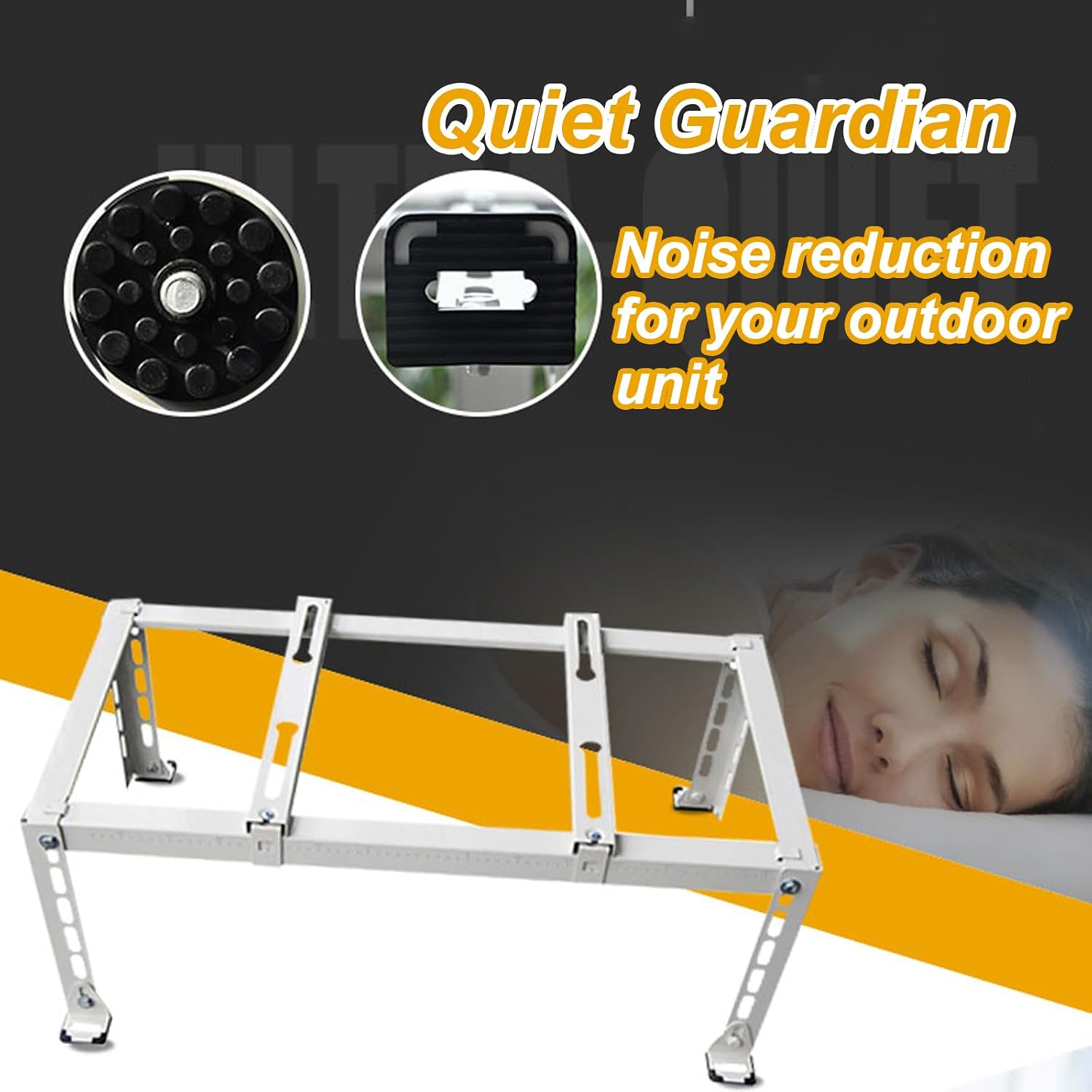 GENERIC NALsa Mini Support De Climatiseur Résistant à La Rouille Pour Climatiseurs Divisés Absorbant Les Chocs, Pas De Conduits Ou De CVC Nécessaires Et Fiable