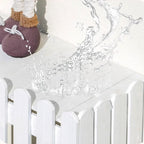 GENERIC Housse De Pompe à Chaleur Extérieure En Bois Pour Climatiseur - Protection Résistante Aux Intempéries - Écran Décoratif Avec Pot De Fleurs - Dimensions : 120 X 60 X 105 Cm - Couleur : Blanc