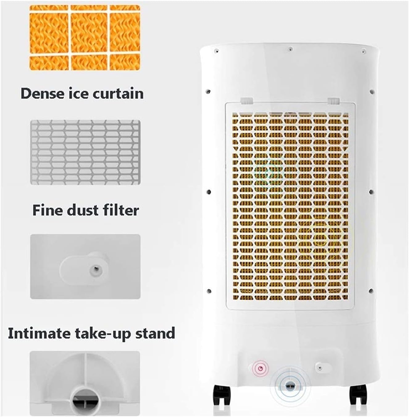  7L Climatiseur Portable 13000btu, Contrôle Tactile LED, Télécommande, 3 Vitesses De Ventilateur, Minuterie 1-15h, économie D'énergie De Classe A