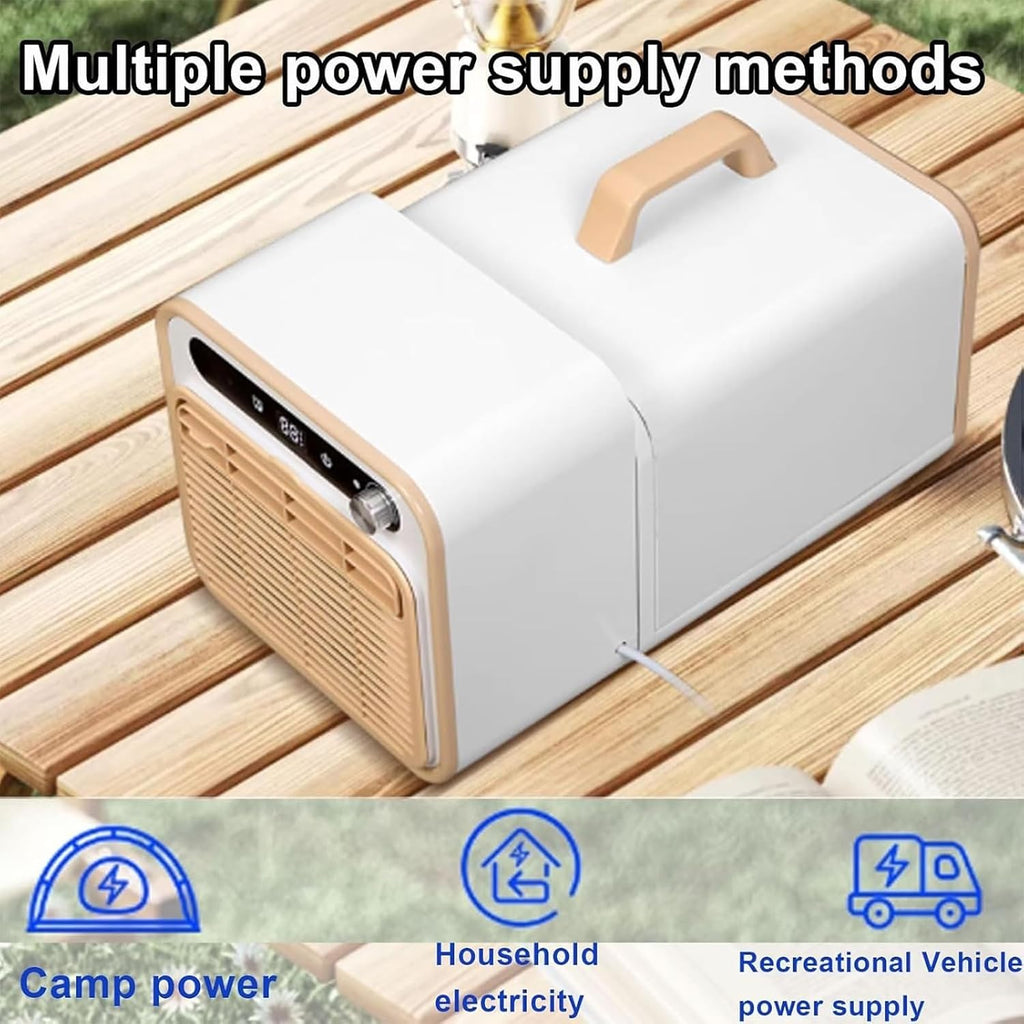  Mini Climatiseur Portable, Système De Refroidissement Silencieux De 5000 BTU, Sans Kit De Fenêtre, Télécommande Tactile, Fonction Minuterie, Idéal Pour La Maison Et La Chambre.