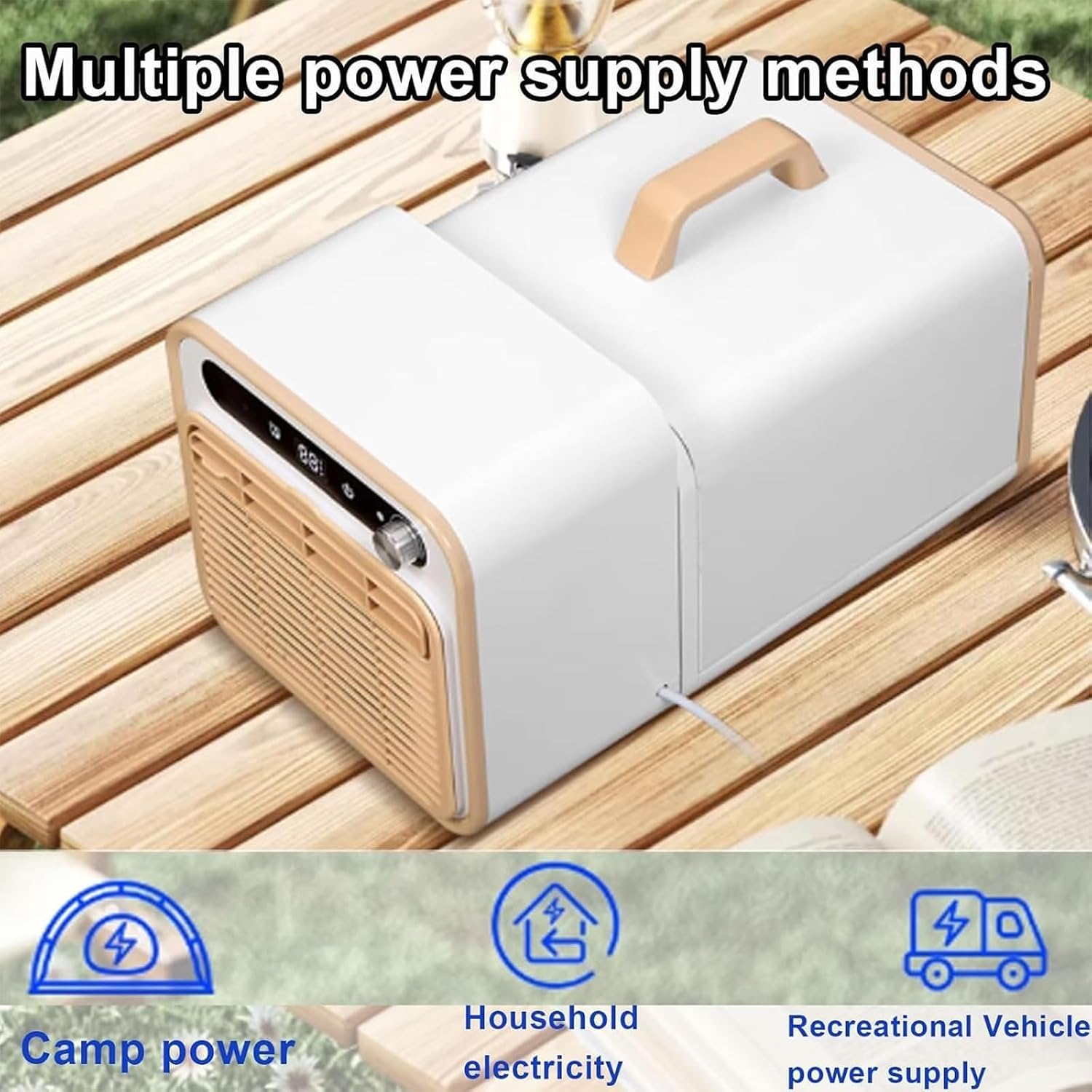  Mini Climatiseur Portable, Système De Refroidissement Silencieux De 5000 BTU, Sans Kit De Fenêtre, Télécommande Tactile, Fonction Minuterie, Idéal Pour La Maison Et La Chambre.