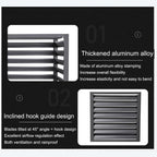 GENERIC Housse De Protection En Aluminium Pour Climatiseur Et Pompe à Chaleur - Condensateur Extérieur - Protection De Radiateur - Résistante Aux Intempéries - Pour Unités Extérieures (marron)