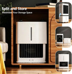  Climatiseur Évaporatif Portable 25L, Refroidisseur D'Air 3-en-1 Avec Télécommande, Écran Tactile, 3 Vitesses, Oscillation Automatique, Minuterie 12H, Silencieux 80W Pour Maison Bureau Chambre
