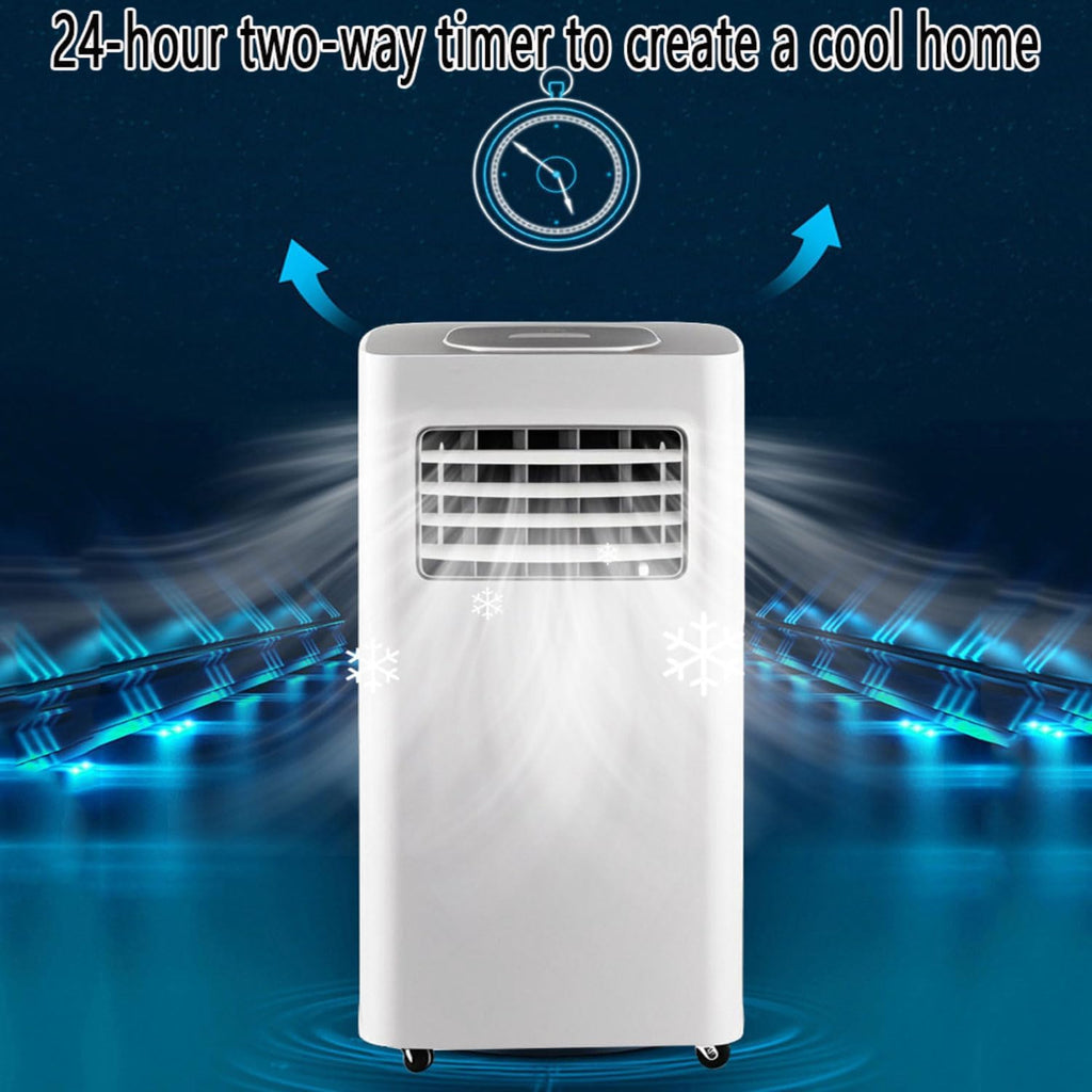  7000 BTU Climatiseur Portable Refroidit 300sq. Ft Smart AC Unité Avec Télécommande, Refroidissement Et Déshumidificateur Et Ventilateur, 24H Minuterie, Oscillation De 120 °