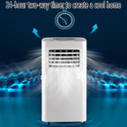  7000 BTU Climatiseur Portable Refroidit 300sq. Ft Smart AC Unité Avec Télécommande, Refroidissement Et Déshumidificateur Et Ventilateur, 24H Minuterie, Oscillation De 120 °
