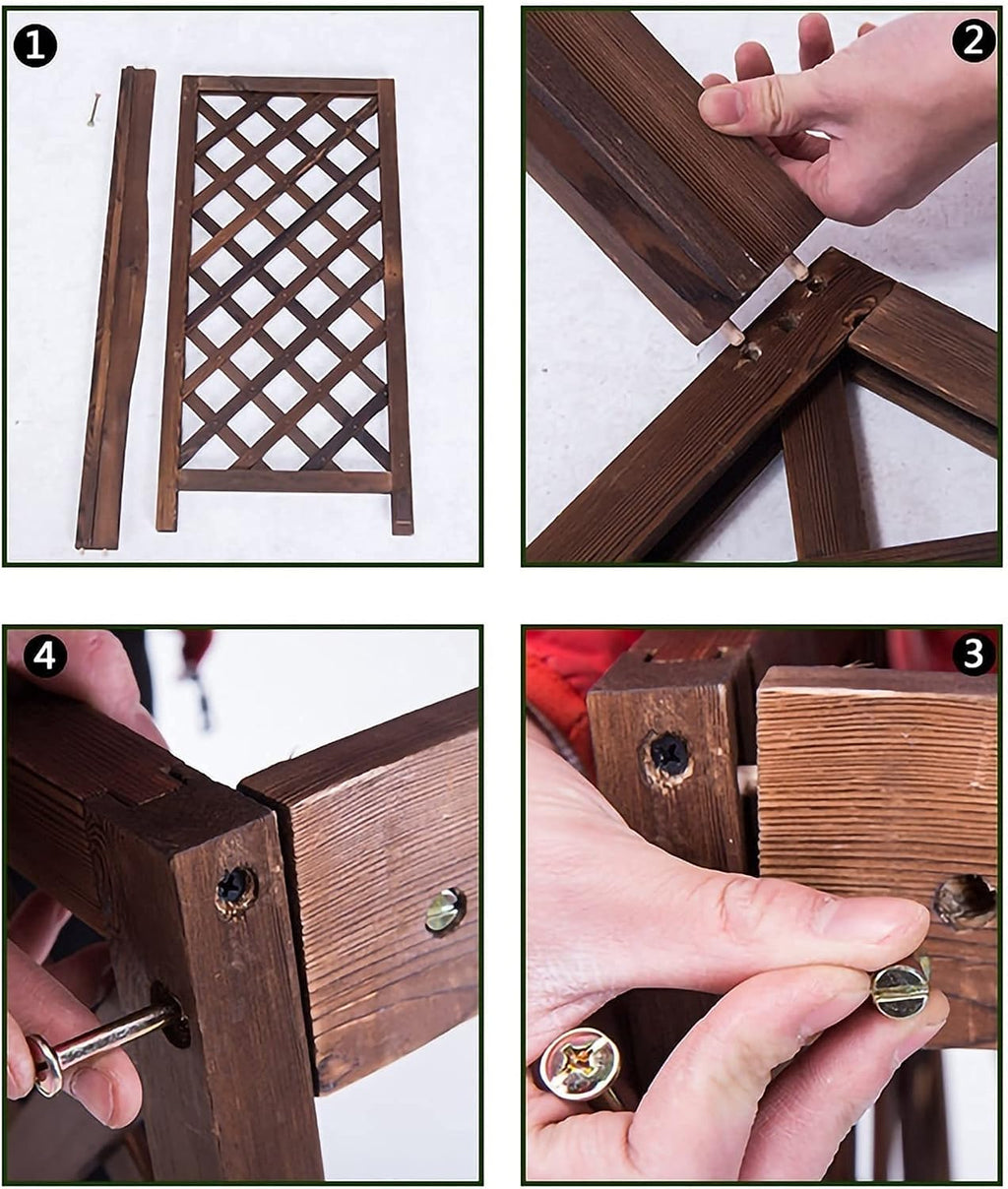  Housse Climatiseur Extérieur Couverture,Housse De Climatiseur En Bois Housse De Climatiseur Rustique Support De Plante En Bois, Couverture De Radiateur De Cadre De Support De Climatisation Extéri