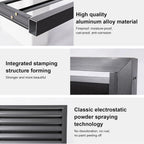 GENERIC Housse De Protection En Aluminium Pour Climatiseur – Protection Pour Pompe à Chaleur Extérieure – Gris Louve – Résistant Aux Intempéries – Clôture élégante Pour Unités D'intérieur/extérieur