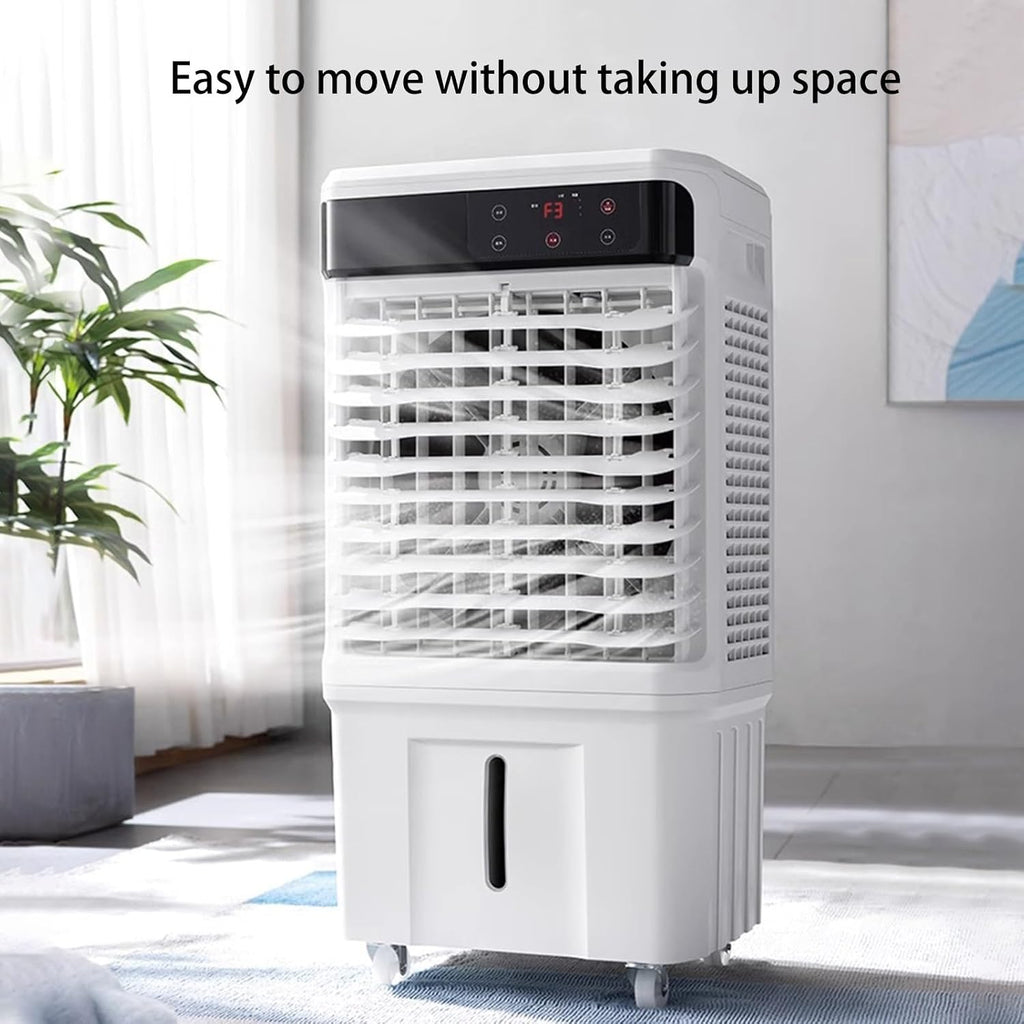  Climatiseur Sans Fenêtre, Refroidisseur D'air Par Évaporation Avec 3 Vitesses Et Grand Réservoir D'eau, Refroidisseur De Marais Portable Pour Chambre Et Bureau