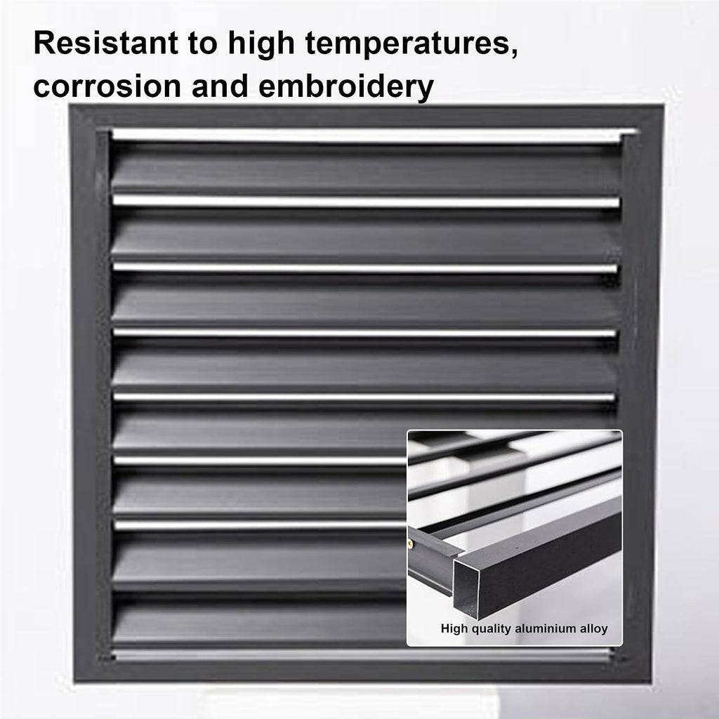 GENERIC Housse De Protection Pour Climatiseur – Protection Décorative En Aluminium Pour Pompe à Chaleur Pour Maison Et Clôture, Unité De Climatisation Extérieure, Résistante Aux Intempéries Et Design élégant