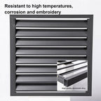 GENERIC Housse De Protection Pour Climatiseur – Protection Décorative En Aluminium Pour Pompe à Chaleur Pour Maison Et Clôture, Unité De Climatisation Extérieure, Résistante Aux Intempéries Et Design élégant
