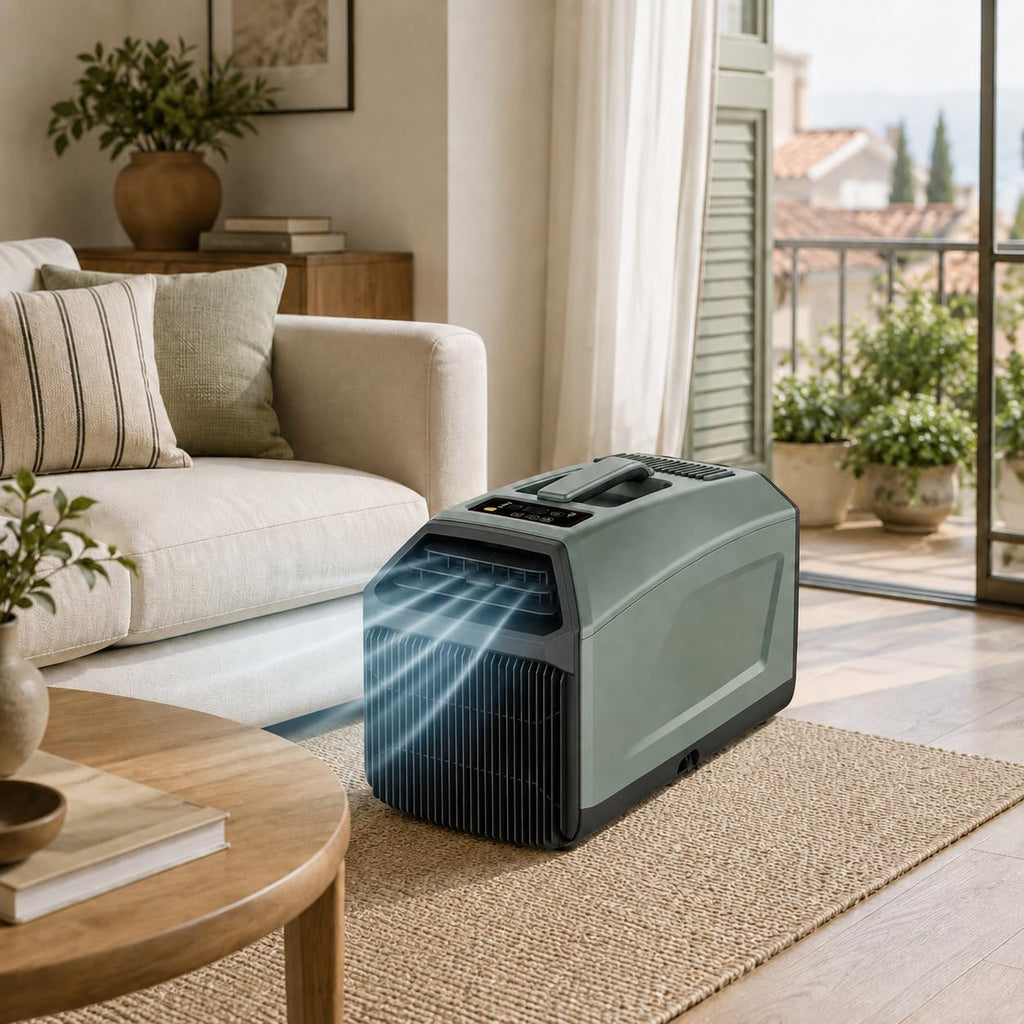  Climatiseur Portable 5000 BTU 230V - Nouveau Modèle 2026, Flux D’air Amélioré Pour Une Sensation De Fraîcheur Plus Rapide, Adapté Aux Chambres Et Petits Espaces De La Maison Grey