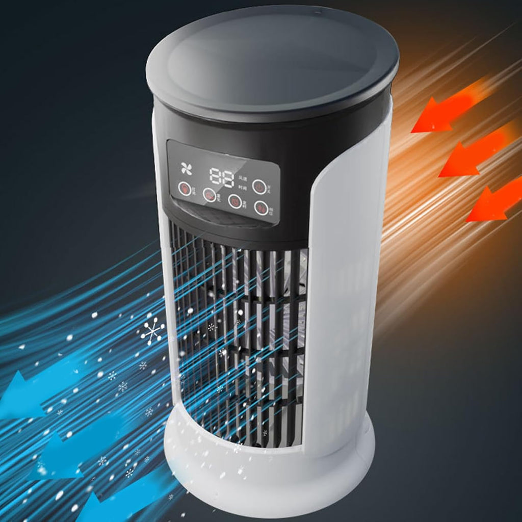 GENERIC Ventilateur De Climatisation, Unité De Refroidissement Par évaporation, Silencieux, Fonction Minuterie, Réservoir D'eau De 300 Ml, Parfait Pour Le Confort De La Chambre, Le Rafraîchissement De La
