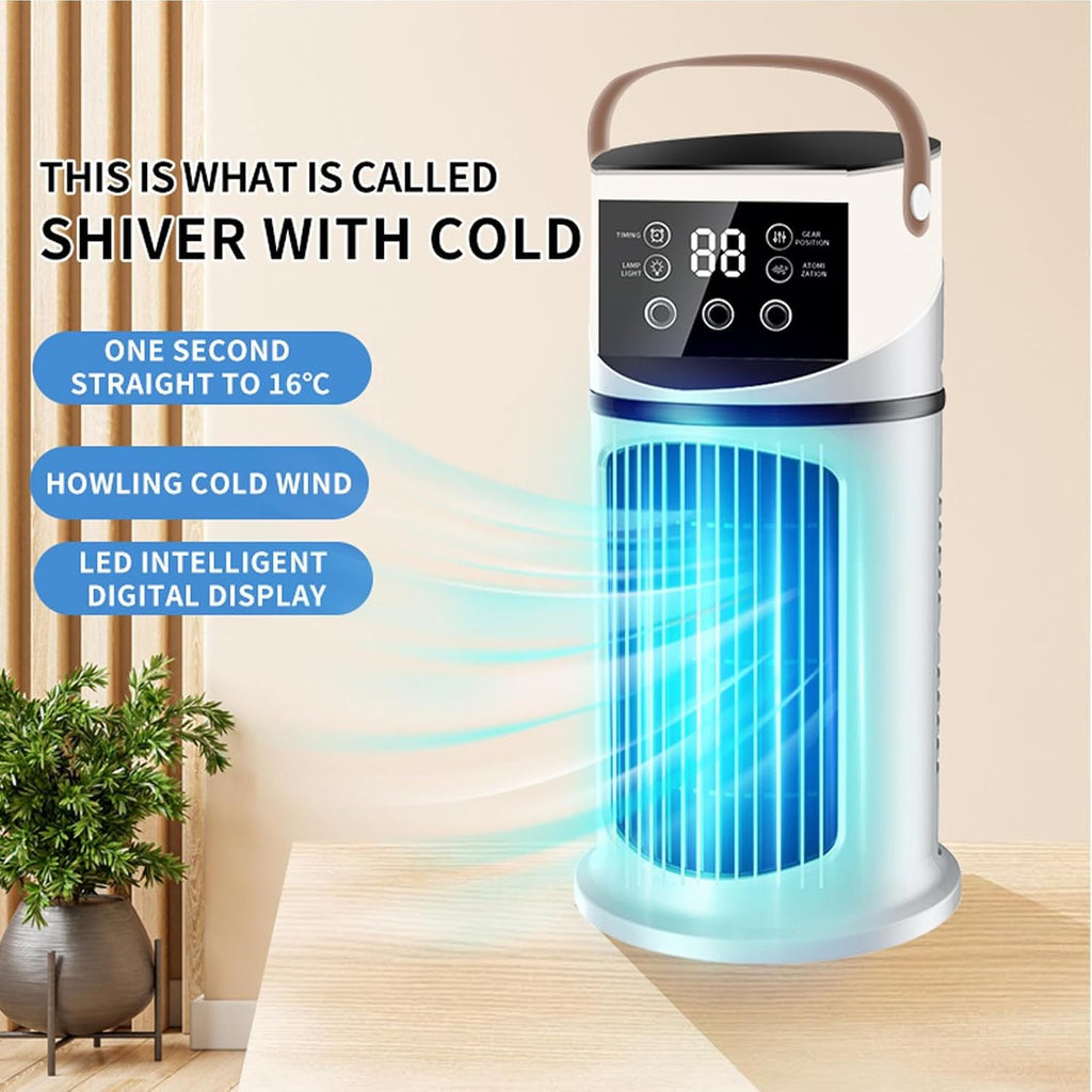  Climatiseur Portable Avec Ventilateur - Ventilateur Personnel Évaporatif Souffleur D Air,Rafraîchisseur Évaporatif Pour Bureau Chambre Voiture Bureau Camping Dortoir