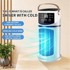  Climatiseur Portable Avec Ventilateur - Ventilateur Personnel Évaporatif Souffleur D Air,Rafraîchisseur Évaporatif Pour Bureau Chambre Voiture Bureau Camping Dortoir