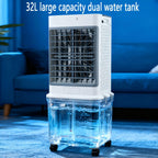GENERIC Climatiseurs Portables Refroidisseur D'air évaporatif Refroidisseur D'air Portable Unité De Climatisation Pour Ventilateur De Refroidissement Sans Fenêtre De Chambre Qui Soufflent D'air Froid Avec 32L