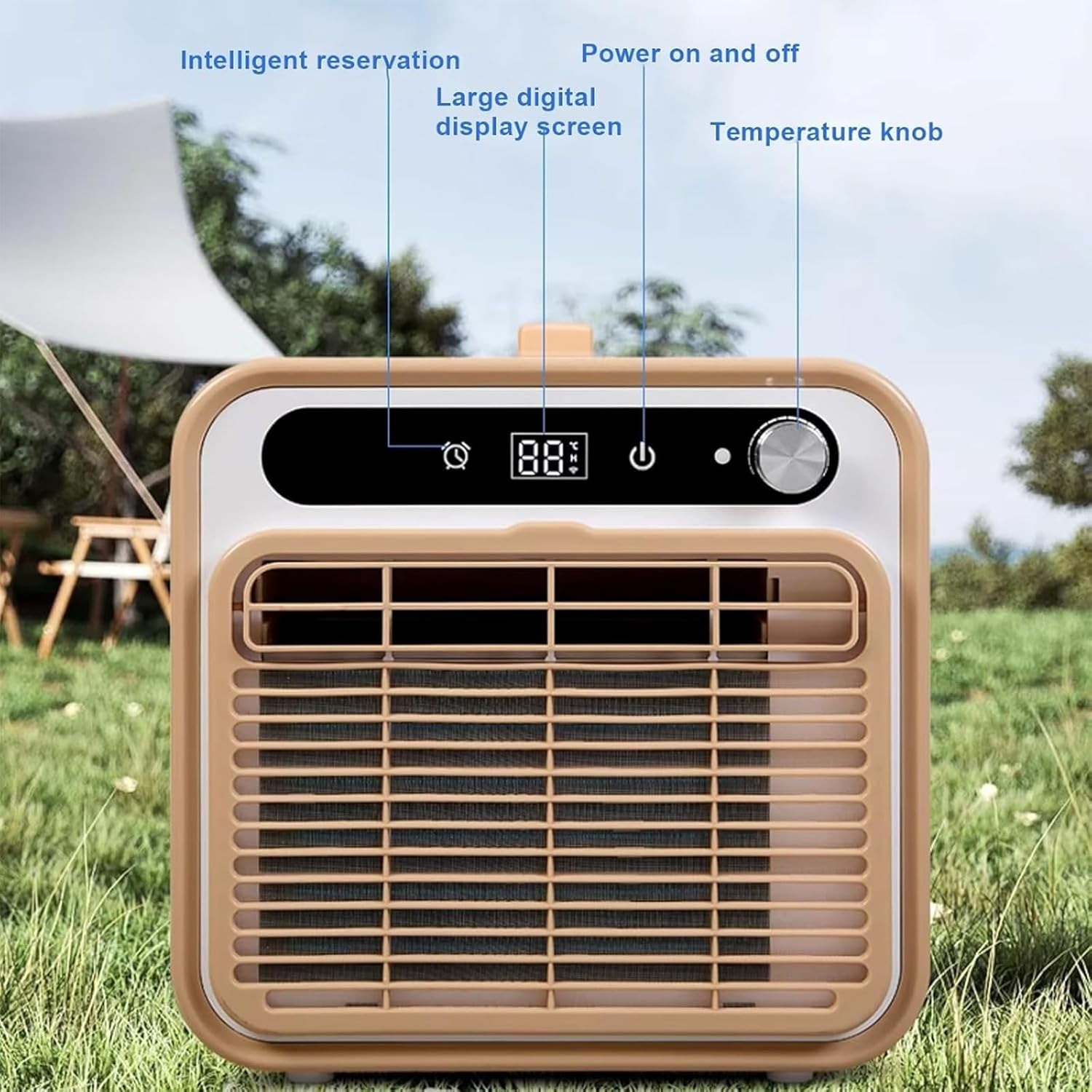  Mini Climatiseur Portable, Système De Refroidissement Silencieux De 5000 BTU, Sans Kit De Fenêtre, Télécommande Tactile, Fonction Minuterie, Idéal Pour La Maison Et La Chambre.