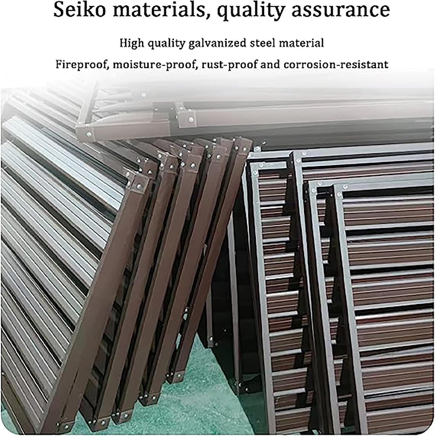 GENERIC Housse De Protection Décorative En Alliage D'aluminium Pour Climatiseur, Condensateurs Et Pompes à Chaleur, Résistant Aux Intempéries Pour Une Durabilité Accrue