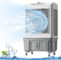 GENERIC Climatiseur Mobile Industriel, Purificateur D'air Par évaporation 50 L/55 L, Climatiseur Portable 3 En 1 Avec 4 Compartiments à Glace - Ventilateur Refroidisseur D'eau Po