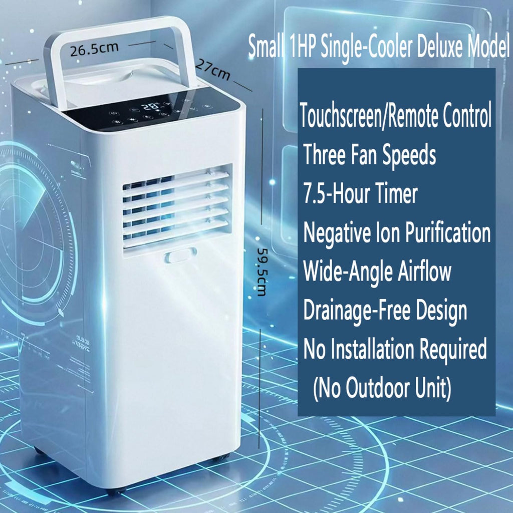  7000 BTU Climatiseurs Portables Avec Télécommande Silencieuse Smart AC Unit Pour Grande Pièce Jusqu'à 300 Sq.Ft Avec Ventilateur De Déshumidificateur De Refroidissement Rapide Silencieux 30dB Mode De