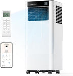  Climatiseur Mobile 7000 BTU, 3-en-1 Écoénergétique Climatiseur Portable, Kit Fenêtre Inclus, Contrôle Via Application/Télécommande, Silencieux <48 DB, Minuterie 24 H, Idéal Pour Pièces Jusqu’à 20 M²