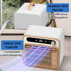  Climatiseur Portable, 1500W Refroidissement Silencieux Avec Flux D'air De 130m3/h, Minuterie 12H, Contrôle Tactile/à Distance/WiFi, Léger Pour Camion De Camping RV Chambre
