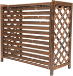  Clôture D'intimité Pour Climatiseur Extérieur – Housse En Bois Massif Pour Climatiseur De Jardin, Support De Fleurs, Balcons Et Terrasses Tailles : 81 X 30 X 72 Cm à 115 X 54 X 95 Cm (105 X 47 X 80 Cm