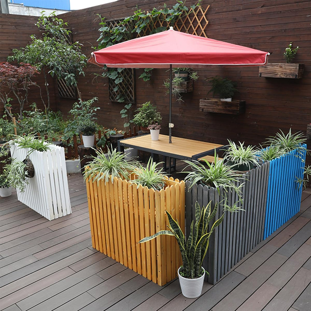 GENERIC Clôture En Bois Massif Pour Climatiseur – Housse Anti-corrosion Et Support Pour Plantes Pour Unités Extérieures 100 X 30 X 60 Cm – Cachez Et Protégez Les Unités De Climatisation