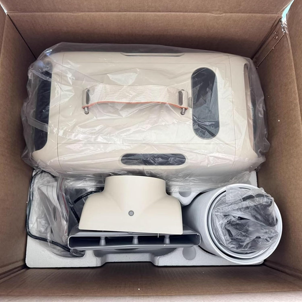  Unité De Climatisation Portable Sans Fenêtre, Refroidissement De Compresseur 420W Pour La Pièce De 10m2, Conception Auto-évaporatrice, 3 Vitesses, Télécommande, Fonctionnement Calme 45dB, Pas De Drain