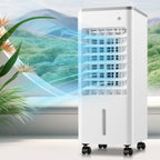 GENERIC Refroidisseur D'air évaporatif Portable, Ventilateur De Refroidissement 3-en-1 Avec Humidificateur, 9L Tank & Ice Packs, 8H Minuterie, Ultra-calme, 3 Vitesses, Mobilité Facile Pour La Maison De Bureau