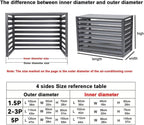 GENERIC Housse En Aluminium à 4 Panneaux Pour Climatiseur Et Poubelle - Support De Fleurs D'extérieur - Clôture élégante Pour Climatiseurs Et Pompes à Chaleur (marron, 100 X 50 X 70 Cm)