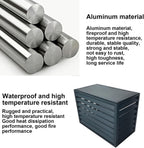 GENERIC Housse De Protection En Aluminium Pour Climatiseur – Protection Pour Pompe à Chaleur Extérieure – Gris Louve – Résistant Aux Intempéries – Clôture élégante Pour Unités D'intérieur/extérieur