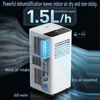  7000 BTU Climatiseurs Portables Pour Grande Pièce Jusqu'à 300sq.ft Ventilateur De Refroidissement Smart AC Unit Avec Télécommande Déshumidificateur De Refroidissement Rapide Kit De Fenêtre En Mode De