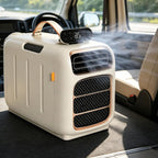  Climatiseur De Voyage Portable,Climatiseur Mobile De 4700 Btu,Unité De Climatisation De Camping Avec Conception À Auto-Évaporation,Flux D'air Silencieux De 45Db,Télécommande Cooling+Heating