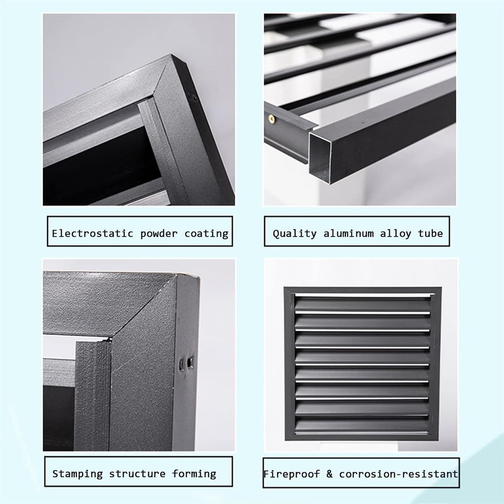  Housse De Climatiseur Extérieur En Aluminium Toutes Saisons - Protection AC - Écran De Clôture Décoratif Autonome Pour Poubelle Et équipement De Piscine