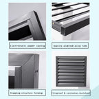  Housse De Climatiseur Extérieur En Aluminium Toutes Saisons - Protection AC - Écran De Clôture Décoratif Autonome Pour Poubelle Et équipement De Piscine