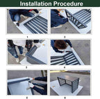  Housse De Climatiseur D'extérieur Résistante Aux Intempéries – Bouclier De Pompe à Chaleur En Aluminium Pour Une Protection Contre Le Bruit Et Une Performance Optimale – Élégant Et Design