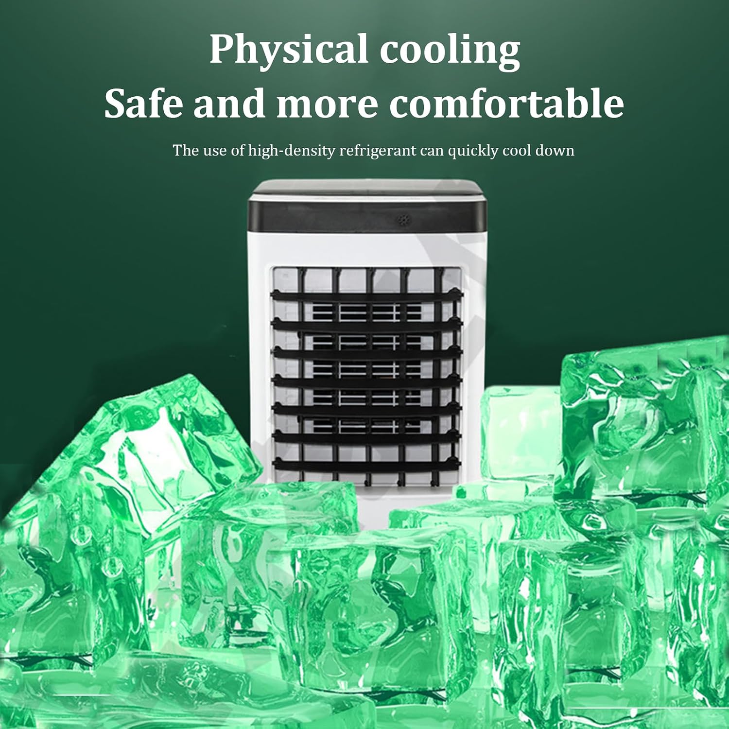 Climatiseur Portable, Petit Refroidisseur D'air De Réfrigération à Trois Vitesses De Vent Réglables, Climatiseur Intérieur Avec Minuterie De 7 Heures, Pratique à Déplacer,pour Chambres à Coucher, Sal