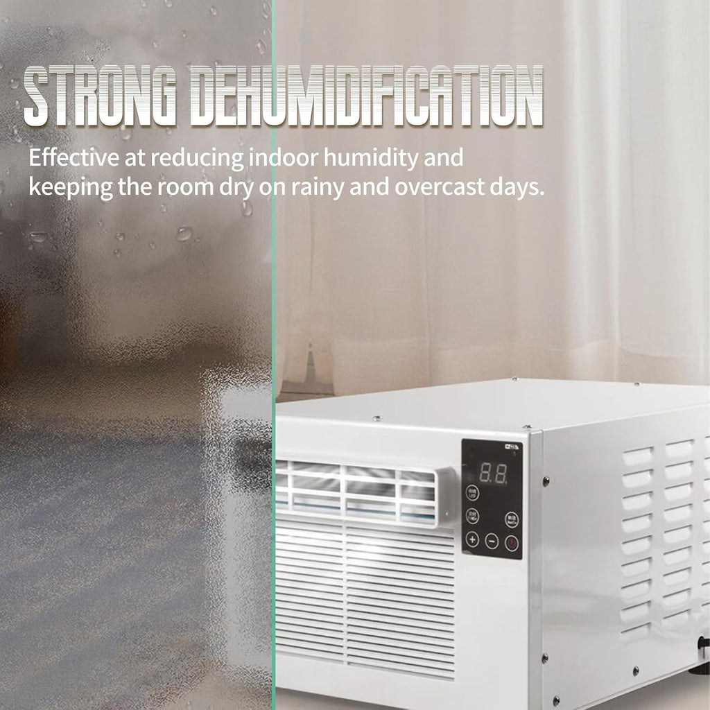  280W Unité De Climatisation Portable, 1876 BTU Refroidissement Rapide Et Déshumidificateur, Mini A/C Silencieux Pour Les Petites Pièces, Dortoirs, Bureaux, Pas D'installation Requise, Déplacement Faci