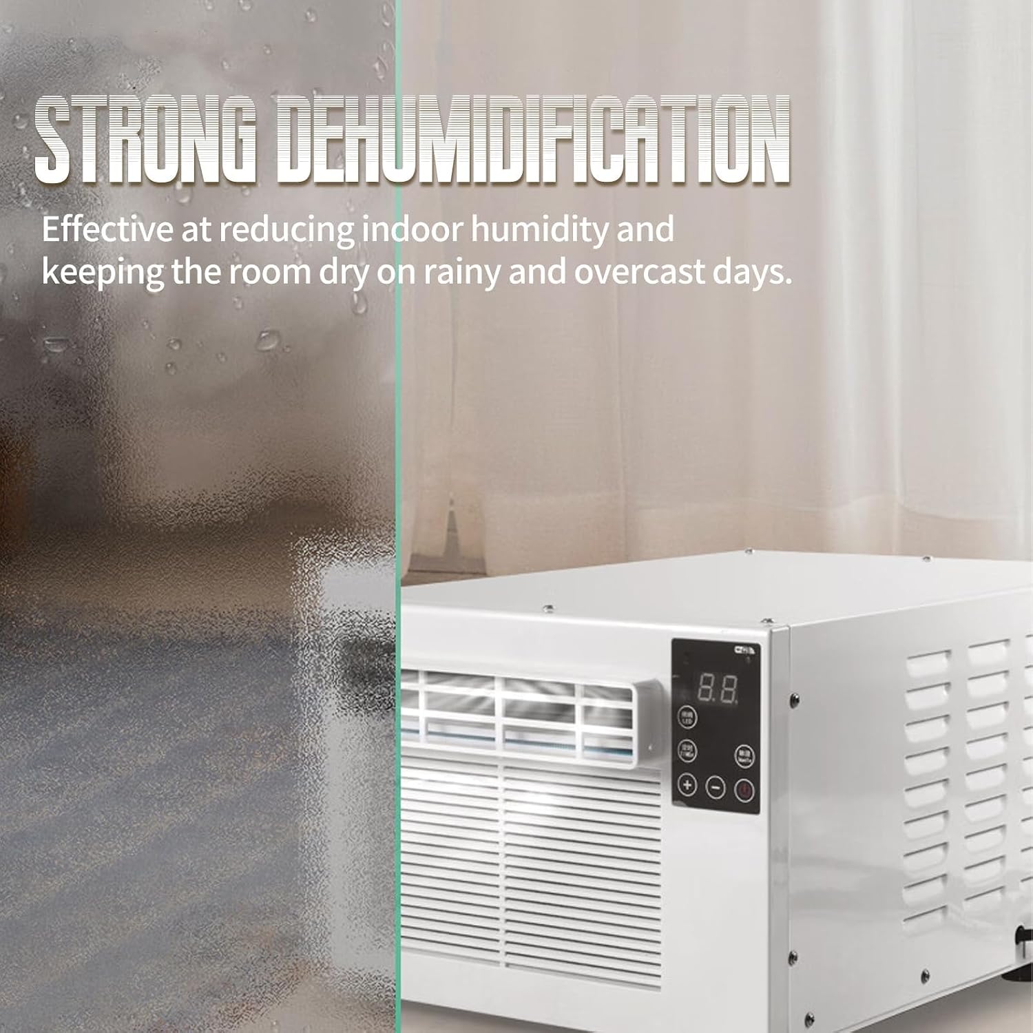 280W Unité De Climatisation Portable, 1876 BTU Refroidissement Rapide Et Déshumidificateur, Mini A/C Silencieux Pour Les Petites Pièces, Dortoirs, Bureaux, Pas D'installation Requise, Déplacement Faci