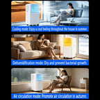  Climatiseur Portable 8000 BTU Pour Grandes Pièces Jusqu'à 300 Pieds Carrés, Smart AC Avec Télécommande, Refroidissement Rapide, Déshumidificateur, Mode De Sommeil Silencieux, Kit De Fenêtre Inclus
