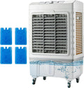  Ventilateur D'air évaporatif Commercial 55L Réservoir D'eau, 3 Vitesses, Oscillation De 120 ° Pour L'extérieur