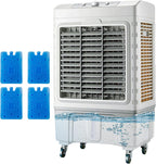 GENERIC Ventilateur De Refroidisseur D'air évaporatif 50L, Unité De Refroidissement Portable à 3 Vitesses Avec Oscillation à 120 °, Grand Réservoir D'eau Pour L'utilisation De Garage De Patio Extérieur
