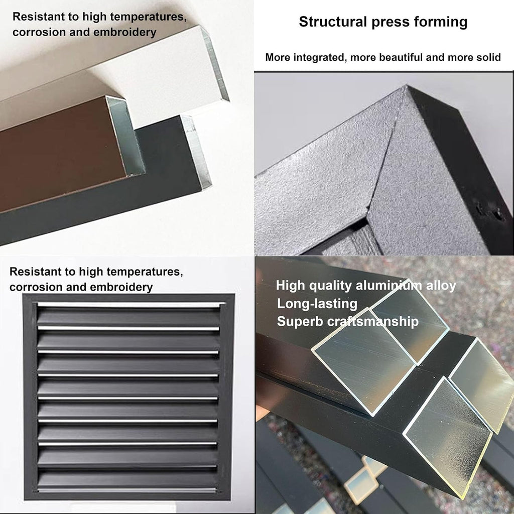  Housse De Protection En Aluminium Pour Climatiseur Extérieur – Clôture De Protection Pour Pompe à Chaleur Pour Unités De Climatisation Et Bouclier Résistant Aux Intempéries Pour Une Installation