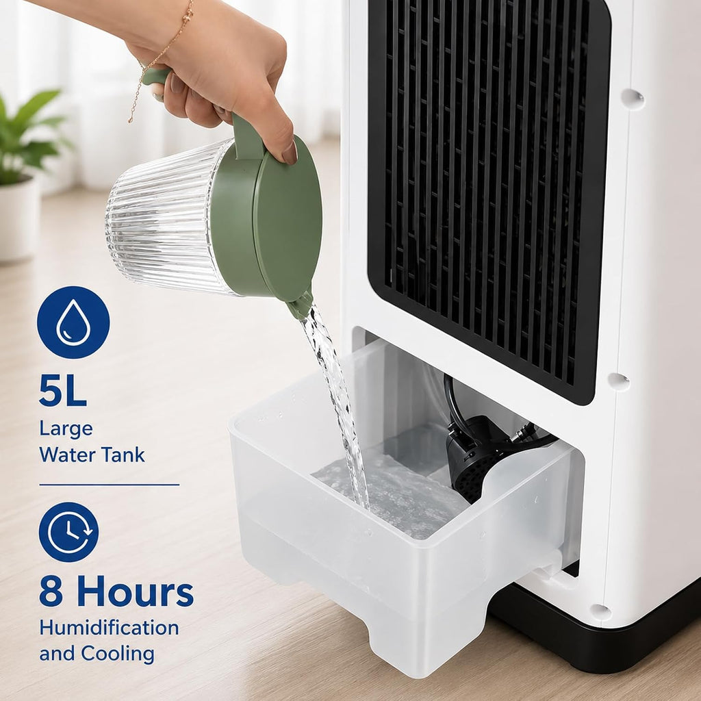  Climatiseur De Refroidissement Et De Chauffage Portable 12 000 Btu, Refroidisseur Par évaporation De Classe énergétique A Avec Télécommande Pour Chambre à Coucher, Bureau