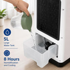  Climatiseur De Refroidissement Et De Chauffage Portable 12 000 Btu, Refroidisseur Par évaporation De Classe énergétique A Avec Télécommande Pour Chambre à Coucher, Bureau
