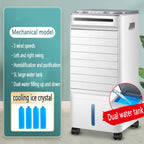  Climatiseur Portable Ultra-Silencieux, 3 Vitesses, Oscillation Automatique à 60°, Minuterie 7 H Et 4 Compartiments à Glace Pour La Maison, Le Bureau, La Chambre Et Le Camping.