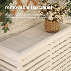  Housse De Protection En Bois Pour Climatiseur D'extérieur – Clôture De Protection Pour Pompe à Chaleur – Cachette élégante Pour Unités Extérieures – Protection De Climatiseur Résistante Aux
