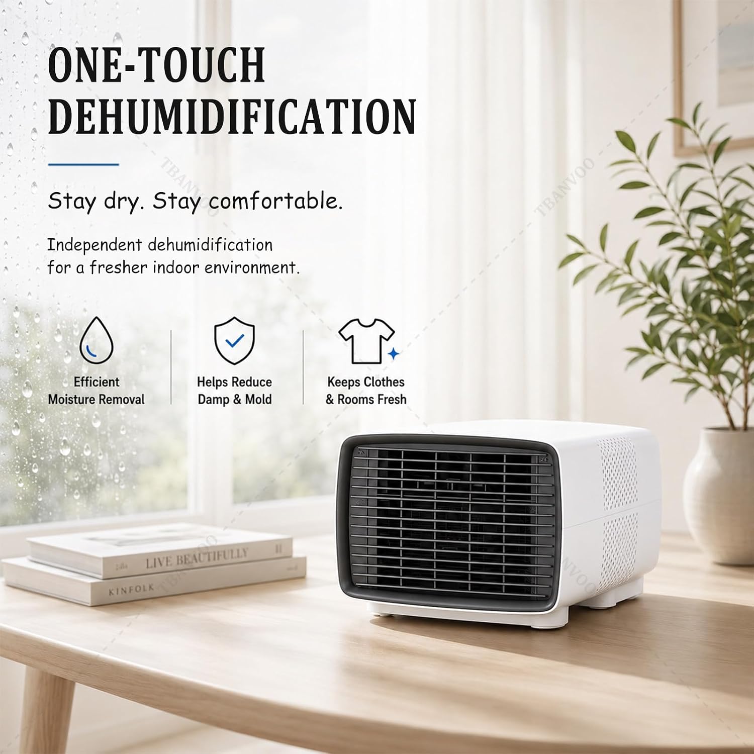  3000BTU Climatiseur Portable, 280W Basse Consommation, Refroidit, Ventile Et Déshumidifie, Écran Tactile Sans Fil, Ultra-Silencieux Pour Caravane, Camping Et Bureau De Cuisine