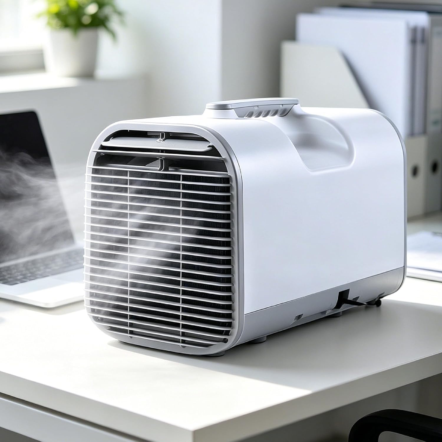  Climatiseur Portable 4777 BTU, Déshumidificateur De Ventilateur De Refroidissement 4 En 1 Pour Tente De Camion De VR, Unité Alésée à Courant Alternatif/DC Avec Mode De Sommeil, Efficace En Matière D